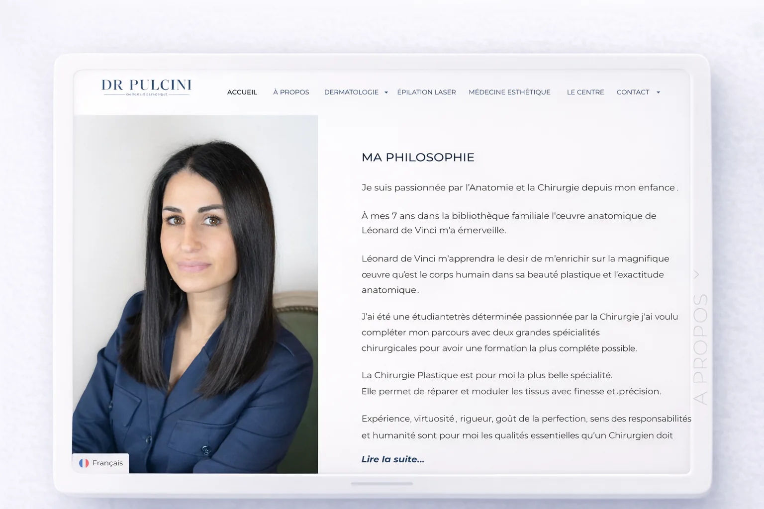 Mystorie projet Dr Pulcini parcours utilisateur et structure éditoriale SEO